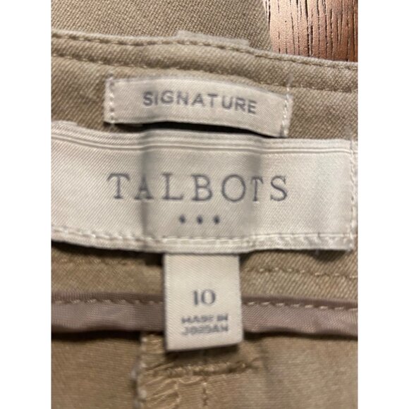 Talbots Signature Women's Pants Size 10 Beige Comfortable & Stylish Everyday W - Picture 6 of 16